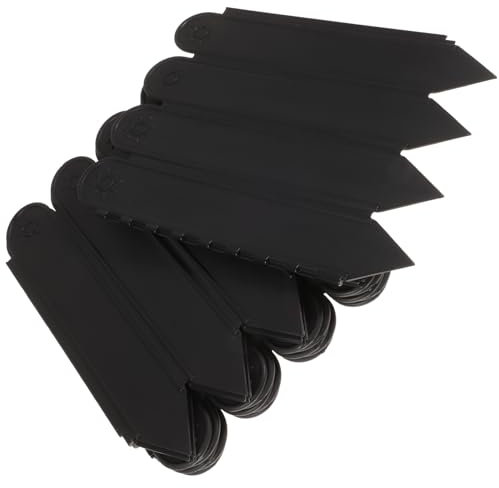 Milisten Clôture De Jardin Portable en Plastique pour Plantes 27cm De Hauteur 2m De Long Bordure Décorative De pour Jardins Potagers Et Clôture Solide Et Facile à Assembler