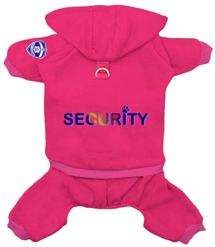 Izefia Hund Hoodie Sicherheitskleidung Trainingsanzug 4 Beine Overall Fleece Pullover Winter Sweatshirt Warme Baumwolle Hoodies für Kleine Hunde Mittel Große Katze
