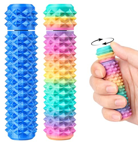 Little Ouchies Spiky Pain Fidget Toys 2er-Set für Erwachsene, Rotierender Sensorik Stim , ADHS Gadget zum Stressabbau & Fokus, Diskretes Anti-Angst Gadget