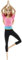 Barbie Made To Move Doll, Ultra-Posable, 22 Points To Bend, Black Leggings, Color-Blocked Top, Long Blond Hair, DHL82
