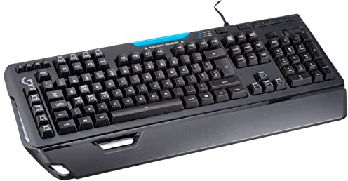 Logitech G910 Orion Spectrum mechanische Gaming-Tastatur, Taktile Romer-G Switches, RGB-Beleuchtung, 9 Programmierbare G-Tasten, Anti-Ghosting, ARX-Zweitbildschirm Feature, UK QWERTY-Layout - Schwarz