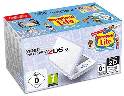Nintendo Neuf 2DS XL Blanc Lavendel INCL. Tomodachi Life