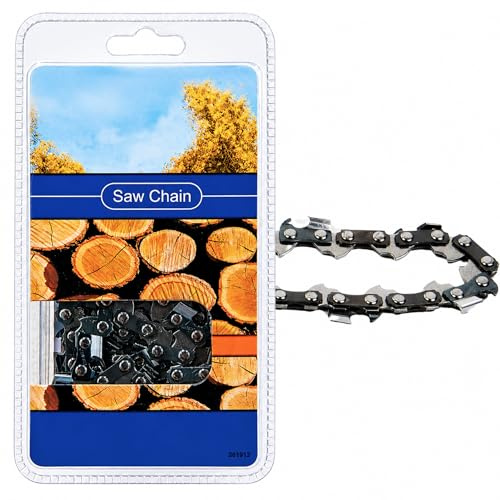 Jeremywell Chainsaw 0.325 Pitch 0.063 Gauge Semi Chisel Sawchain 74 Drive Links|18 Inch