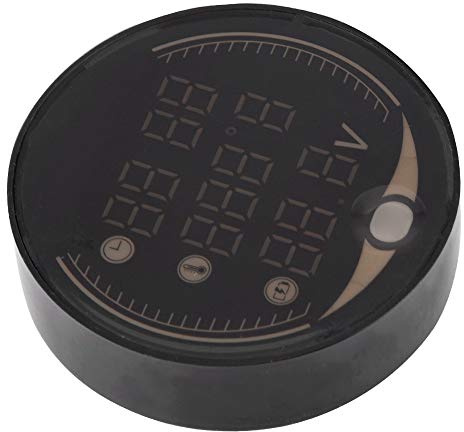 3-en-1 Moto Électronique Thermomètre Numérique Voltmètre Temps Horloge Jauge de Température Alimentation 12V.