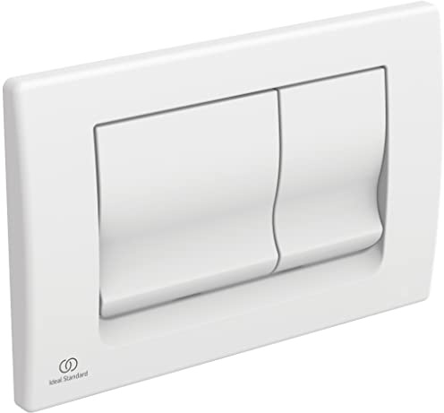 Ideal Standard - SOLEA M1, Mechanical Toilet Control Plate, Actuation Plate for Double Flush Cists, White