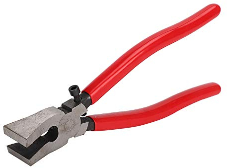 Pince à briser le verre robuste Pince à bec plat en acier à main Pince à bec en verre