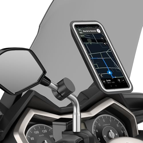 Shapeheart französische Innovation, magnetische Telefonhalterung PRO für Rückspiegel mit Abnehmbarer wetterfester Hülle, Anti-Vibration, für alle Rückspiegel, kompatibel mit Allen