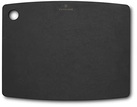 Victorinox Schneidebrett Kitchen Series, Klingenschonend, Spülmaschinenfest, Langlebig, M (36.8 x 28.5 x 0.6), Schwarz