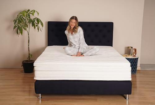 MARQA Premium Matratzen Topper Visco Memory Foam 90x200cm-100x200cm-120x200cm-140x200cm-160x200cm-180x200cm - 7cm Höhe Visco (Topper 1.1 Memory Foam, 90x200)