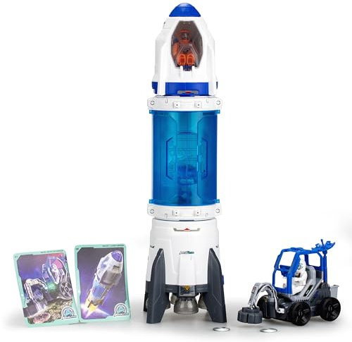 Astropod Deluxe, Buildable STEM Space Rocket Toy, Real Vapour Effects, Lights and Sounds, Real Metal Detector with Astronaut, For Children Ages 6+