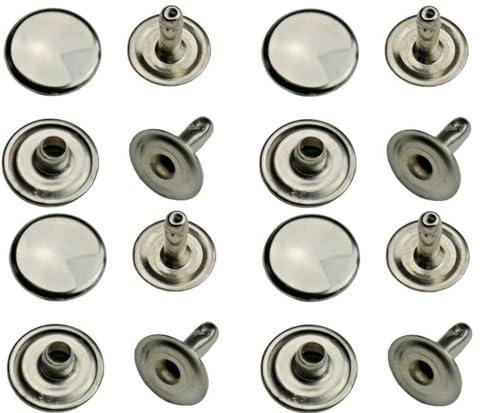 Hohlnieten, Einzelkopf, Einzelkopfniete, einseitig verschlossen, zweiteilig - 250 Stück (12 x 7 mm)