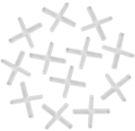 OSALADI 1000pcs Cross Shaped Tile Spacers for Leveling and Positioning Thick Grout Spacers for Marble Porcelain and Granite Installation