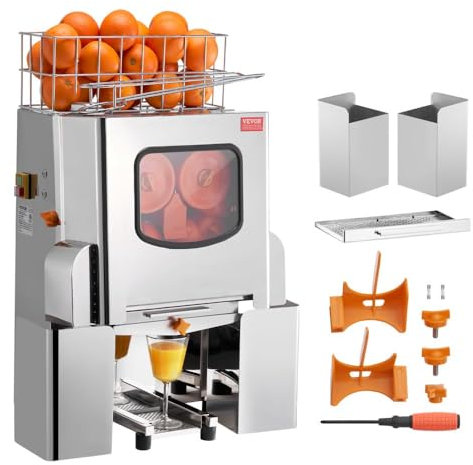 Exprimidor, Exprimidor, Exprimidor de Naranja - Acero inoxidable, Comercial, 50,8 x 50,8 x 88,9 cm