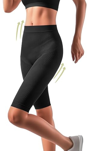 SLIMCELL Gambetti Shapewear Damen Bauchweg Anti Cellulite Hose - Anti Cellulite Leggings, Drenierende Shorts, Nahtlose Miederhose mit Bein, Shaping Unterwäsche Damen, Kompression - Made in Italy