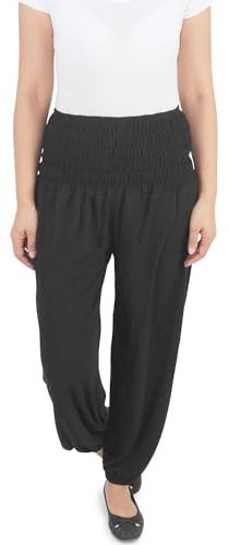 Sotala Damen Pumphose Strandhose Haremshose Hose Aladin Baggy Pluderhose Freizeithose Ballonhose Sommer