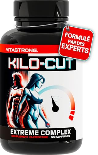Kilo-Cut Vitastrong Vegan, Integratore Dietetico Potente con Glucomannano, Garcinia, L-Carnitina, Matcha Polvere, Colina, Fico d'India e Cromo, Integratore Forte, Soluzione Keto di Nuova Generazione