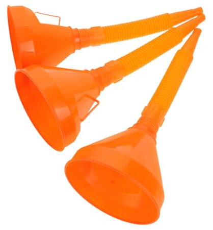 OSOLADY 3pièces Funnel à Essence Pour Voitures Et Entonnoir à Carburant Avec Filtre Outil Pour Entretien Automobile