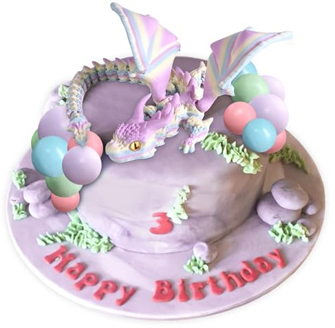 JeVenis Fantasy Dragon Cake Topper Dragon Eggs Cake Decor Balls Cake Decor for Baby Shower Birthday Wedding Party Supplies