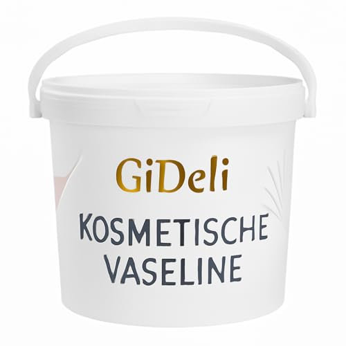 Weiße Vaselin 1kg Hautpflege naturkosmetisch, durchsichtig, feuchtigkeitsspendend, für empfindliche Haut sowie zur Pflege von Tattoos und Piercings