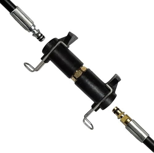 Hochdruck Schlauchverbinder Adapter für kompatibel zu Parkside Kärcher K-Serie Schnellkupplung Quick Connect Messing Edelstahl Hochdruckreiniger Zubehör Klick (Kärcher K-Serie auf Parkside)