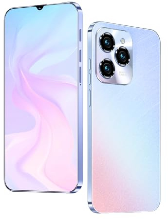 DEMANN GMBH Unlock phone, 6.3-inch screen, 2GB RAM+16GB ROM/TF 128GB, 2MP+8MP dual cameras, support 4G LTE FDD TDD, dual SIM cards, suitable for beginners. (white)