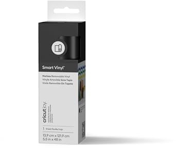 Cricut Smart Vinyl Removable Joy 14 x 122 cm, 1 Bogen (schwarz)
