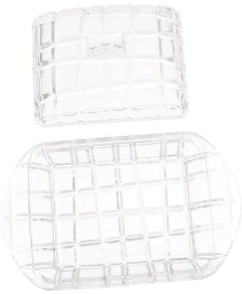 MOTHNUR Caja Transparente De Vidrio Para Mantequilla Con Tapa Mantequera Hogar Caja De Conservación Para Mantequilla Crujiente Mantequera De Vidrio Para Cocina