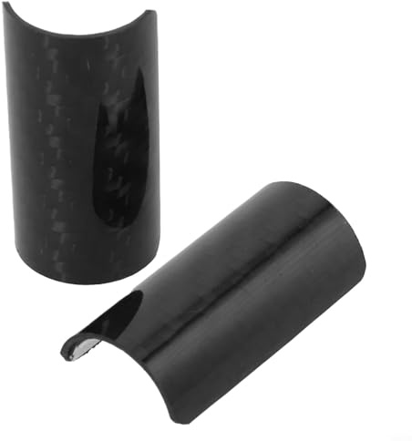 Shophubio Karbonfaser für Fahrradkettenstrebenschutz, Heckrahmenschutz, Aufkleber, 2 Stück, 43,5 x 22 mm, leichter Kettenstrebenschutz