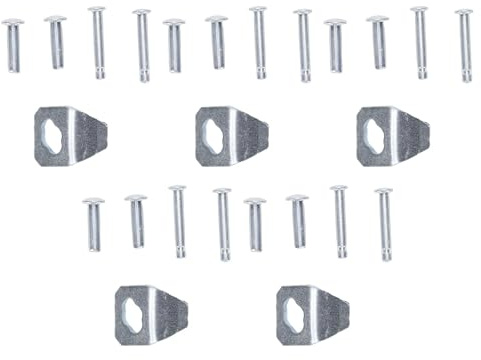 Haofy Fliegengitter-Türschließer-Set, Ersatzteile für Fliegengittertür-Hardware mit 5 Bögen und 20 Stiften für Einfache Installation in Andersen- und -Türen. Fliegengitter-Türschließer-Set, Rostfrei