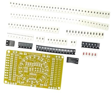 KiBcsLic DIY Fluorescente Flusso Progetto Saldatura SMD Scheda Addestramento Componenti Elettronici Allenamento Saldatura LED Scorrimento Adatto per Hobbisti a, Style C