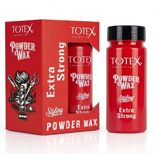 Totex Hair Styling Powder Wax Red 20g Strong Hold Matt Finish Volumising Powder for Men Long Lasting Texture & Root Lift Professional Barber Grade Hair Dust