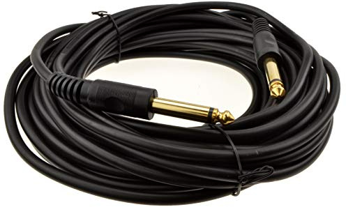 kenable 6,35 mm 1/4inch Mono Jack Fiche Guitar/Instrument/Patch câble Plaqués Or 10 m [10 mètre/10m]