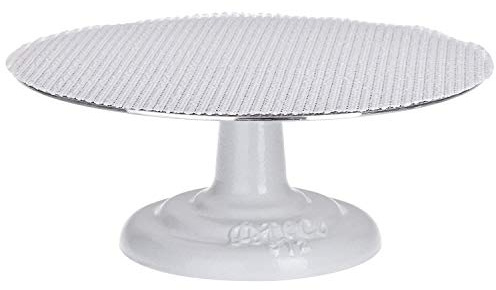 Ateco Revolving Cake Decorating Stand, Aluminum Turntable and Cast Iron Base with Non-Slip Pad, 12-Inch