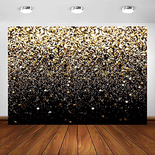 Mehofoto Or Paillettes Toile de Fond 7x5ft Or Bokeh Taches pour Décorations de Mariage Selfie Famille Photo Prise de Vue Fête d'anniversaire Décors Photo Dance Party Anniversaire Photo Studio Prop