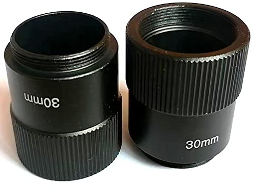 2x Metal 30mm Connect-or Screws Height 3.5cm Video Camera Lens C-CS Mount Adapter Circle Rings For Increasing Distance Lens And Image Sensor Conversion Interface Photo-graphy Parts Accessories