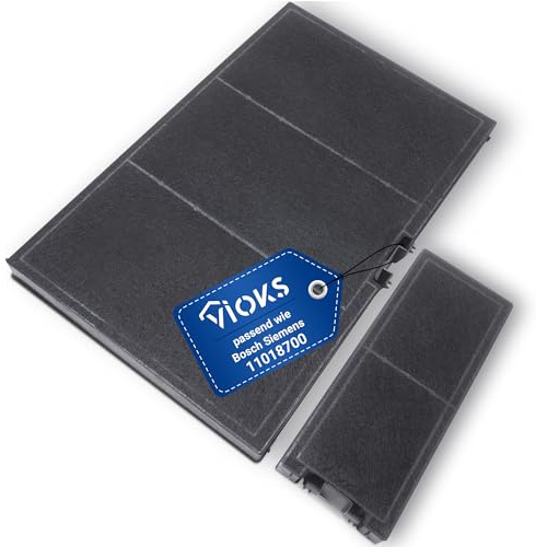 VIOKS Aktivkohlefilter Dunstabzugshaube Ersatz für Bosch DWZ0AK0A0 11018700