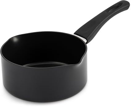 Induction Base Saucepan Nonstick Sauce Pot for Induction, Gas and Electric Hobs, Non Stick Milk pan with Pour Spout (16cm)