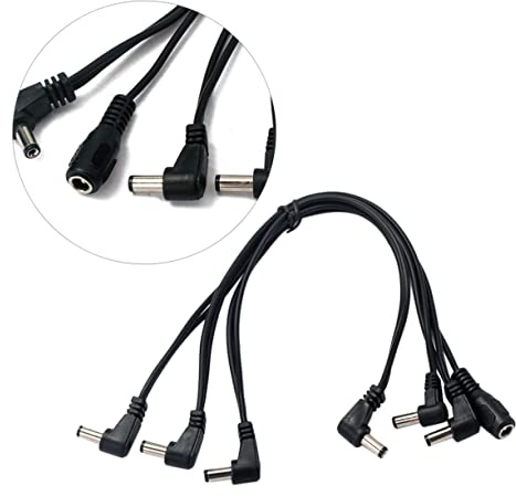 YARNOW Effect Pedal Power Supply Splitter Cable Ways Daisy Chain Guitar Adapter Cord