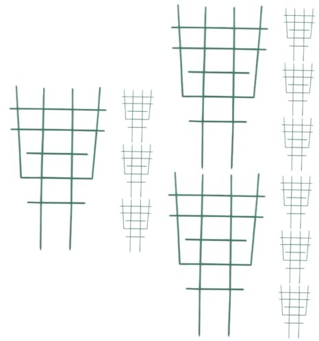 Hemobllo 3 Series Tutores De Jardín Soporte De Plástico para Plantas Trepadoras Accesorio para Vides Y Rosales Macetas De Interior Y Exterior 4 Piezas X 3