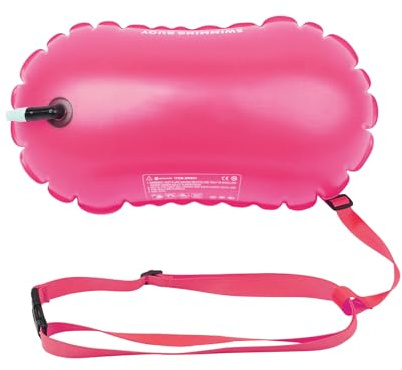Boa da nuoto, boa da piscina con design a bolle, borsa asciutta per acqua libera, per il nuoto ad alta visibilità per triatleti kayak, snorkeller nuotatori