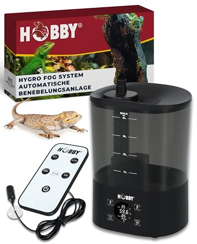 Hobby Terrariophilie Système Hygro Fog I Système de brumisation Automatique pour terrariums I avec contrôleur, capteur et télécommande I Nébuliseur I Système de brumisation Efficace et Silencieux