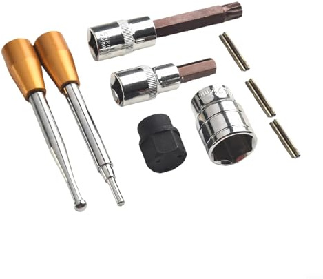 MeevrgR Kit di attrezzi per smontaggio iniettori diesel Bosch, 6 pezzi per manutenzione Common Rail, progettato per la cura del veicolo e compatibile con sistemi EFI