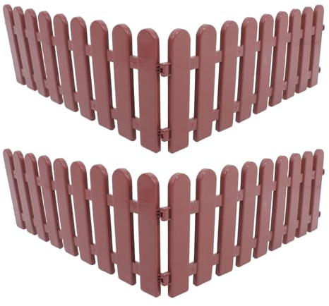 POPETPOP Clôture pour Tortues Terrestres en PVC 4pcs, Clôture de Jardin DIY Polyvalente pour Enclos Extérieur, Bordure Décorative pour Parterres et Pelouses
