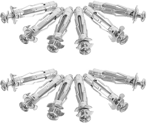 MAGICLULU Chevilles pour Cloisons Sèches M4X32 en Acier Galvanisé, Lot de 30, Boulons d'Expansion pour Ancrage Murs Creux, Adaptées aux Travaux de Fixation Murale