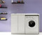 Sconosciuto Yellowshop - Mobile Lavatoio Lavapanni Lavanderia Con Coprilavatrice Lavatrice Ad 1 Anta o 2 Ante Bagno In Legno Mobile Lavabo Varie Misure (Cm L.124 x P.60 x H.87 Versione Dx)