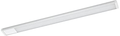Eglo Led lampada sottopensile Repilado, luce Led in bianco neutro, da cucina, in plastica bianca, argento, con interruttore a bilanciere, L 60 cm