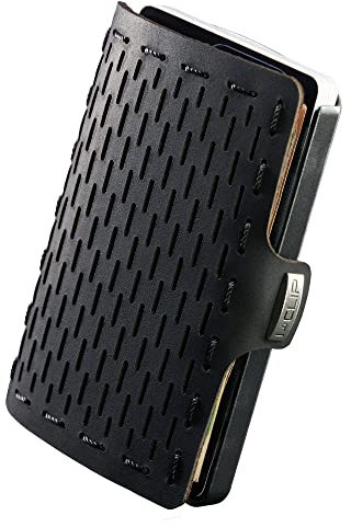 I-CLIP - Portafoglio originale Beach Club con scomparto portamonete, Nero