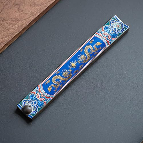 Räucherstäbchenhalter aus Keramik, Rauchstäbchenhalter aus Porzellan, Halterung für Räucherstäbchen Blatt Incense Holder Ceramic Alloy Ash Catcher