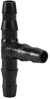 Gavigain Soaker Schlauch Armaturen, Tropfbewässerung Easy Fit Universal Tee für Boot Aquarium, 100PCS Sprinkler Bewässerung T Pipe Barb Schlauch Fitting Joiner Drip System, 3 Way Joint Splicer