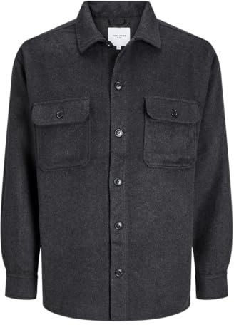 JACK & JONES Jjebradley Ollie Overshirt Ls Noos Pls skjortjacka, svart, 4XL